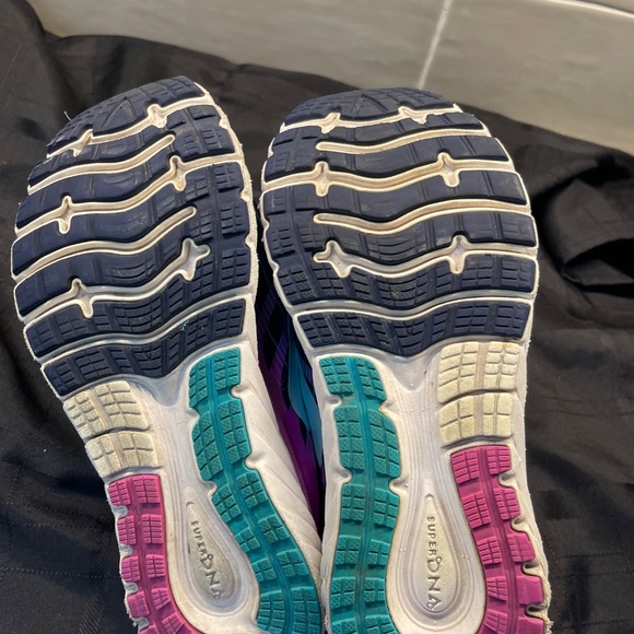 BROOKS Glycerin 15 Super DNA RUNNING SHOES Navy Blue Purple Women's Sz 7.5 - Picture 7 of 7